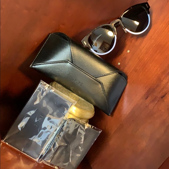 Dior Rare Men’s Black Tie Classic Round Sunglasses - Picture 4 of 9